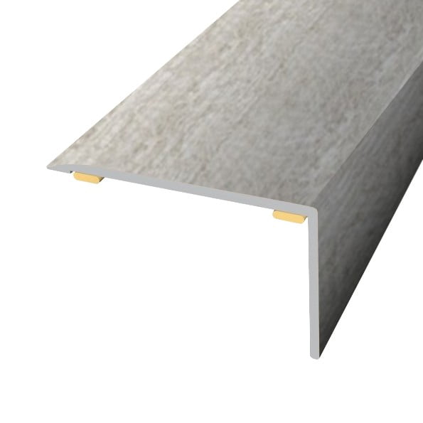 Floor Profile Stair Nose Grey 1 Self-Adhesive (270cm)