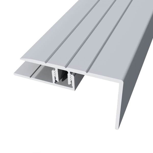 Floor Profile Stair Nose Silver (270cm) B03610/270