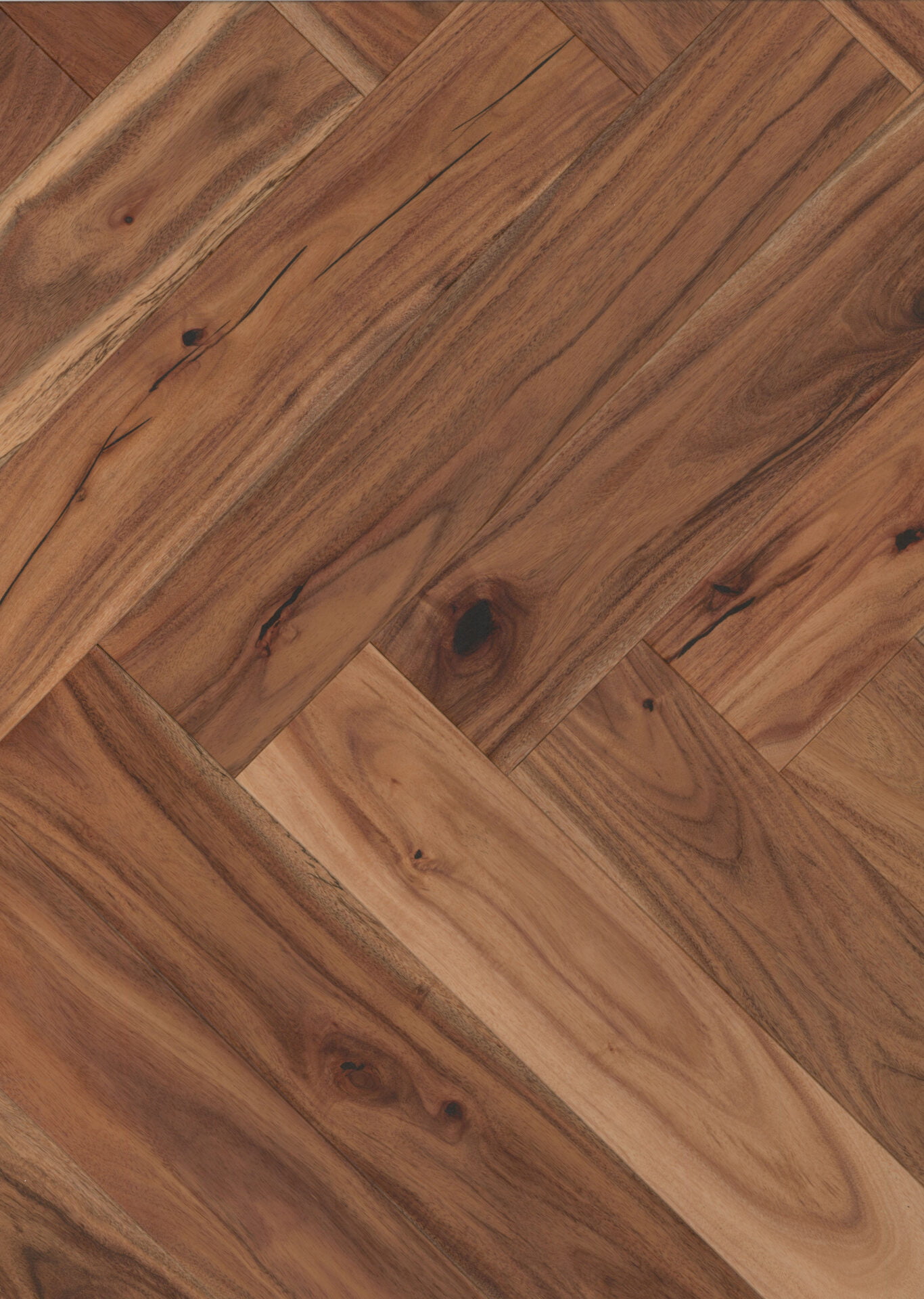 Walnut Acacia Natural Wood Block ABC UV Lacquered Solid Floor